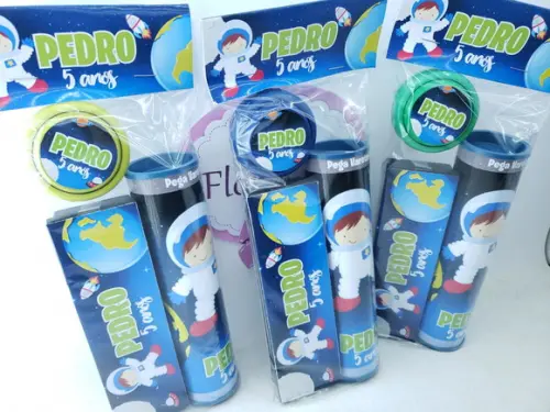 Kit Diversão Festa Astronauta Lembrancinha Personalizada