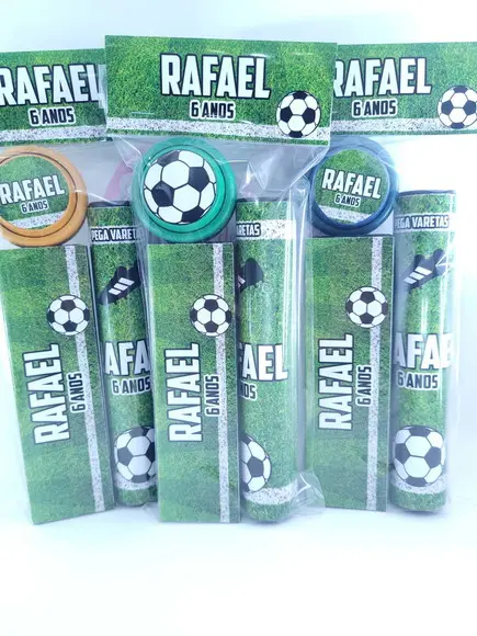 Kit Diversão Futebol Times Lembrancinha Festa Copa do Mundo