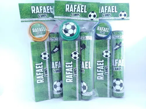 Kit Diversão Futebol Times Lembrancinha Festa Copa do Mundo