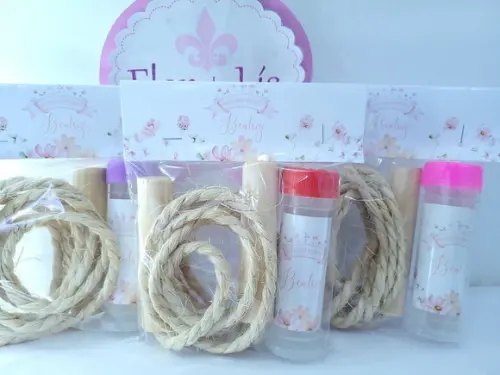 Kit Diversão Jardim Floral Menina Corda e Bolha Aquarela