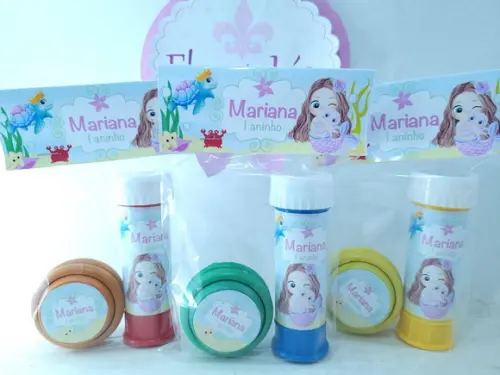 Kit Diversão Lembrancinha Fundo do Mar Praia Ioiô e Bolha