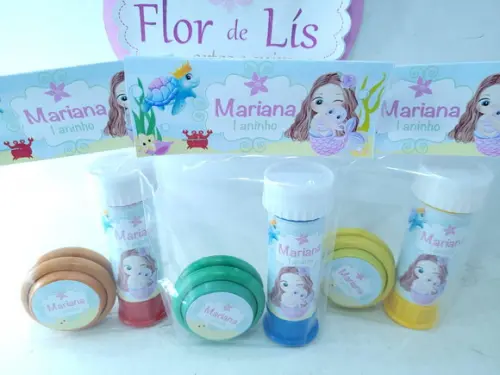 Kit Diversão Lembrancinha Fundo do Mar Praia Ioiô e Bolha