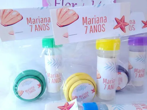 Kit Diversão Lembrancinha Fundo do Mar Praia Ioiô e Bolha
