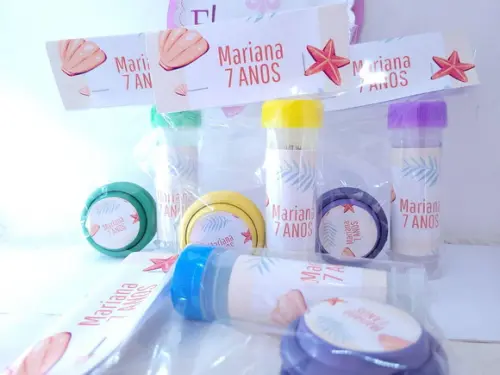 Kit Diversão Lembrancinha Fundo do Mar Praia Ioiô e Bolha