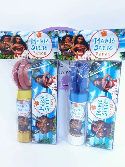 Kit Diversão Moana e Maui Lembrancinha