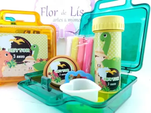 Kit Diversão na Maleta Dinossauro Baby Massinha
