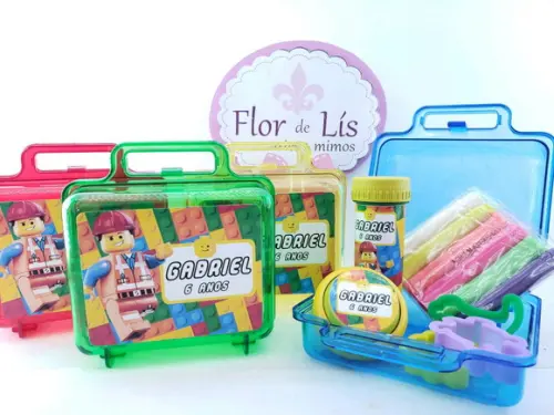 Kit Diversão na Maleta Lego com Massinha