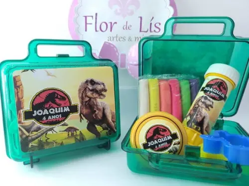 Kit Diversão na Maletinha Dinossauro Massinha