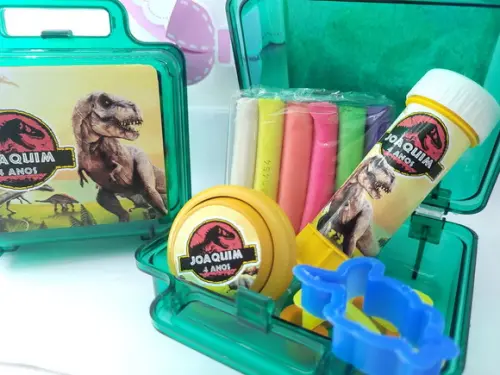 Kit Diversão na Maletinha Dinossauro Massinha