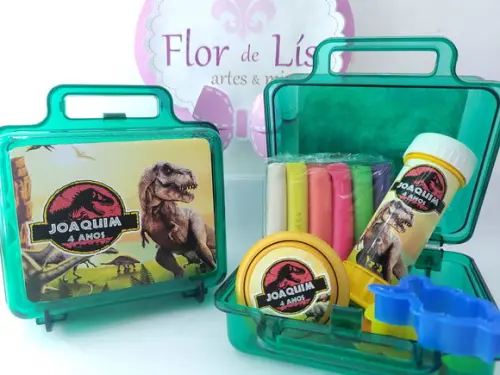 Kit Diversão na Maletinha Dinossauro Massinha
