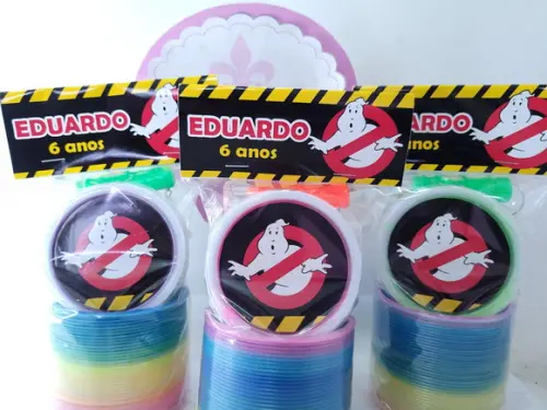 Kit Diversão Personalizado os Caça Fantasmas com Mola Geleca