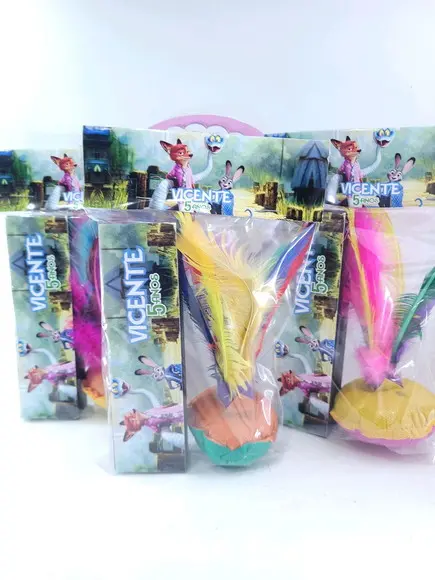 Kit Diversão Peteca e Dominó Zootopia Animais Lembrancinha