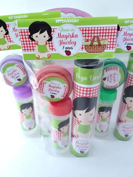 Kit Diversão Piquenique Menina Lembrancinha Picnic