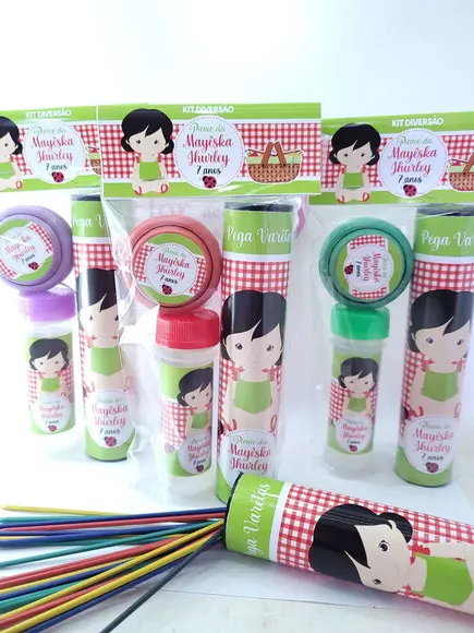Kit Diversão Piquenique Menina Lembrancinha Picnic