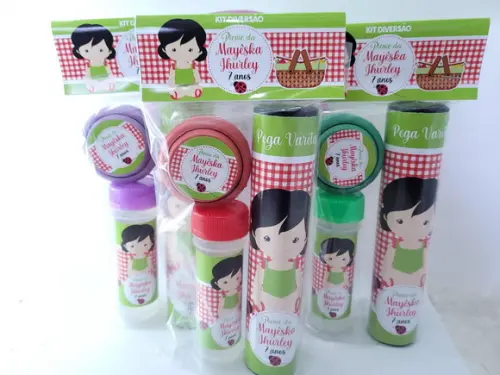 Kit Diversão Piquenique Menina Lembrancinha Picnic