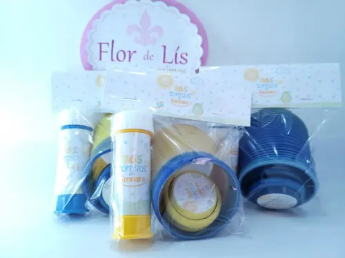 Kit Divertido 365 Sorrisos Raio de Sol com Mola Bolha e Ioiô
