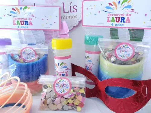 Kit Divertido Bloquinho de Carnaval com Máscara e Brinquedos
