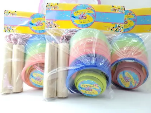 Kit Divertido Bloquinho de Carnaval com Mola Corda e Ioiô