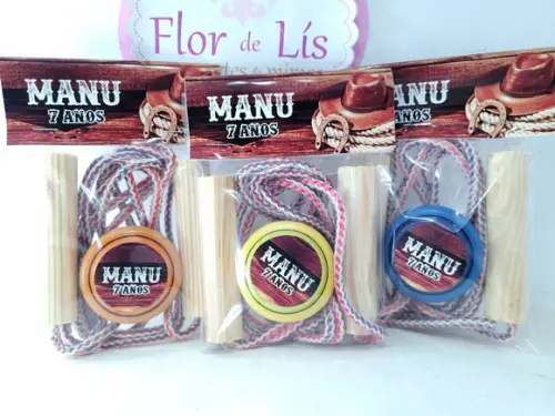 Kit Divertido Boiadeiro Lembrancinha Menino Pula Corda Ioiô