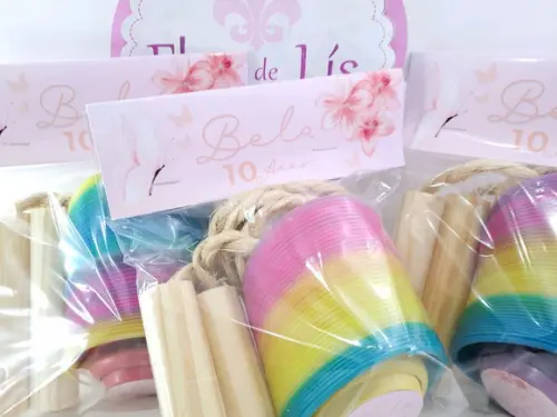 Kit Divertido Jardim Encantado Floral com Mola Corda e Ioiô