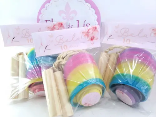 Kit Divertido Jardim Encantado Floral com Mola Corda e Ioiô