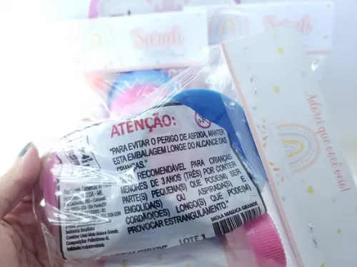 Kit Divertido Mola e Bolha Arco Íris Boho Candy Color