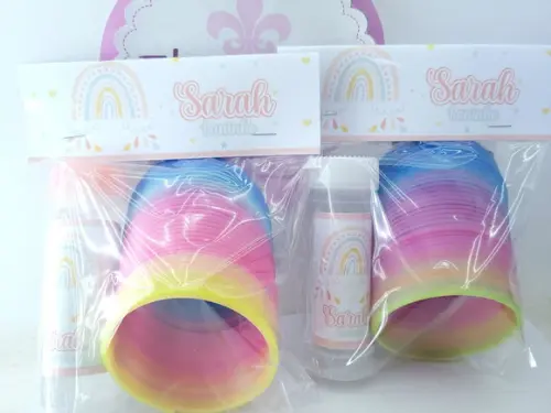 Kit Divertido Mola e Bolha Arco Íris Boho Candy Color