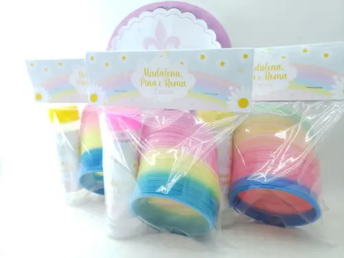 Kit Divertido Mola e Bolha Arco Íris e Flores