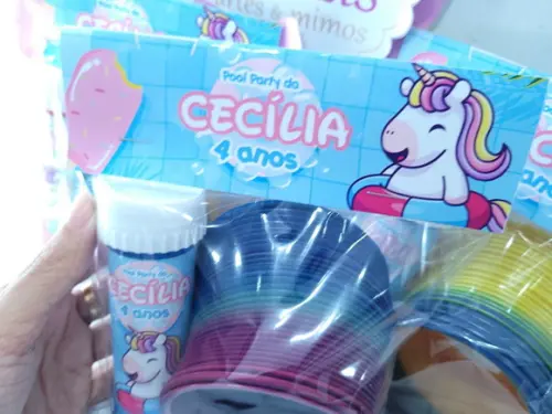 Kit Divertido Mola e Bolha Pool Party Unicórnio