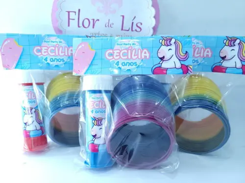 Kit Divertido Mola e Bolha Pool Party Unicórnio