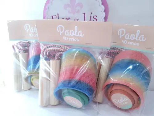 Kit Divertido Personalizado Adulto com Mola Corda e Ioiô