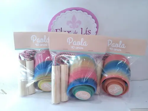 Kit Divertido Personalizado Adulto com Mola Corda e Ioiô