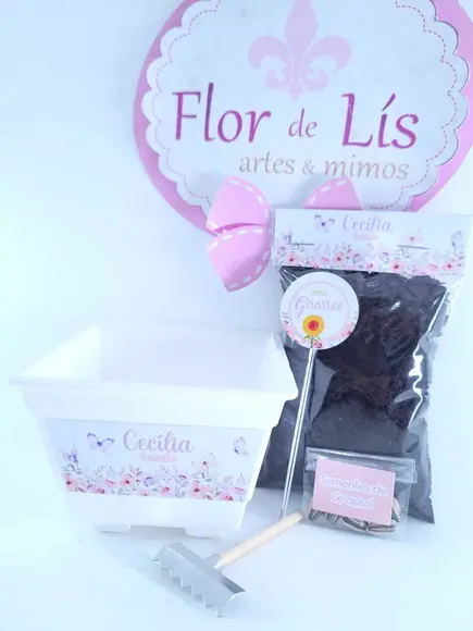 Kit Ecológico Flores Aquarela Jardim das Borboletas