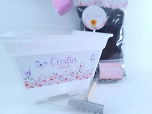 Kit Ecológico Flores Aquarela Jardim das Borboletas