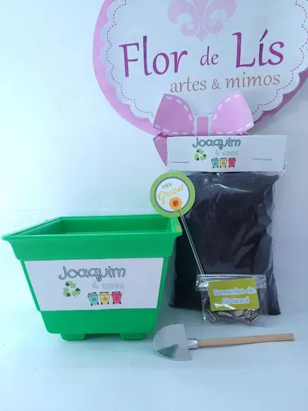 Kit Ecológico Plantio Meio Ambiente Reciclagem Lembrancinha