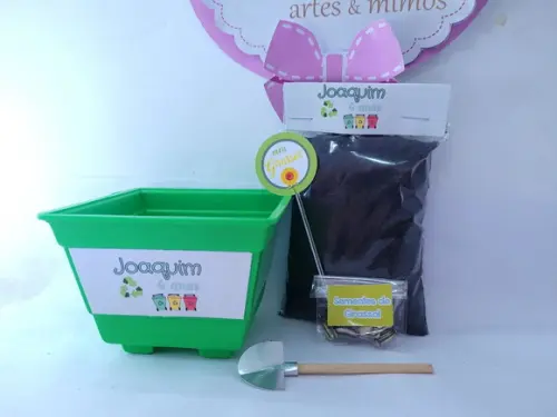 Kit Ecológico Plantio Meio Ambiente Reciclagem Lembrancinha