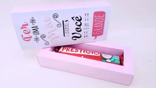 Kit Esmalte Lixa de Unhas e Prestígio Dia das Mães Sacola