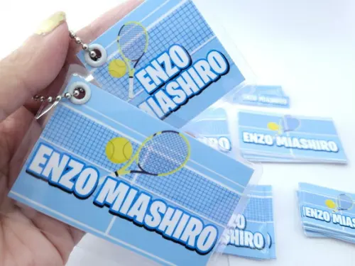 Kit Etiqueta Escolar Esportes Chaveiro Mochila e Lancheira