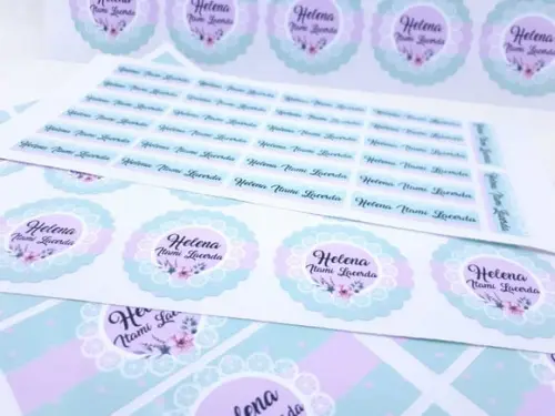 Kit Etiqueta Escolar Floral