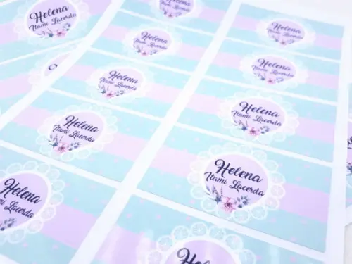 Kit Etiqueta Escolar Floral