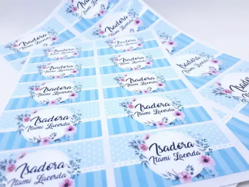 Kit Etiqueta Escolar Floral
