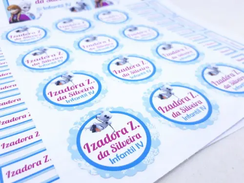 Kit Etiqueta Escolar Frozen
