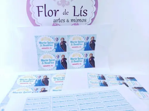 Kit Etiqueta Escolar Frozen