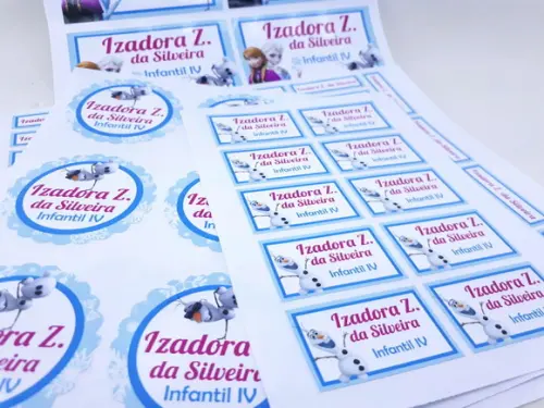 Kit Etiqueta Escolar Frozen