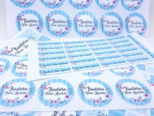 Kit Etiqueta Escolar Floral