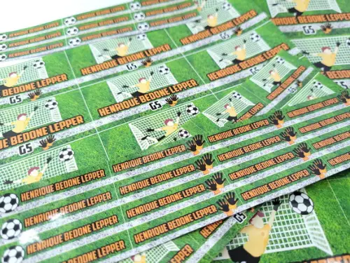 Kit Etiqueta Escolar Futebol Gol Chaveiro Mochila Lancheira