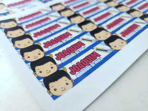 Kit Etiqueta Escolar Menino Cute Logo Escola