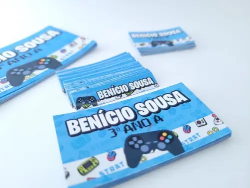 Kit Etiqueta Escolar Video Game Menino Geek