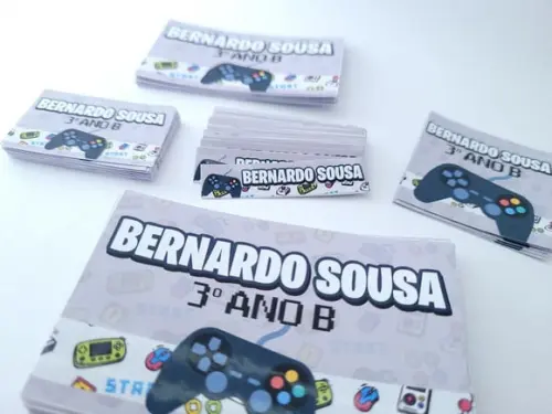 Kit Etiquetas Adesivas Escolares Video Game Volta às Aulas