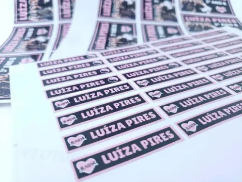 Kit Etiquetas Escolares Black Pink